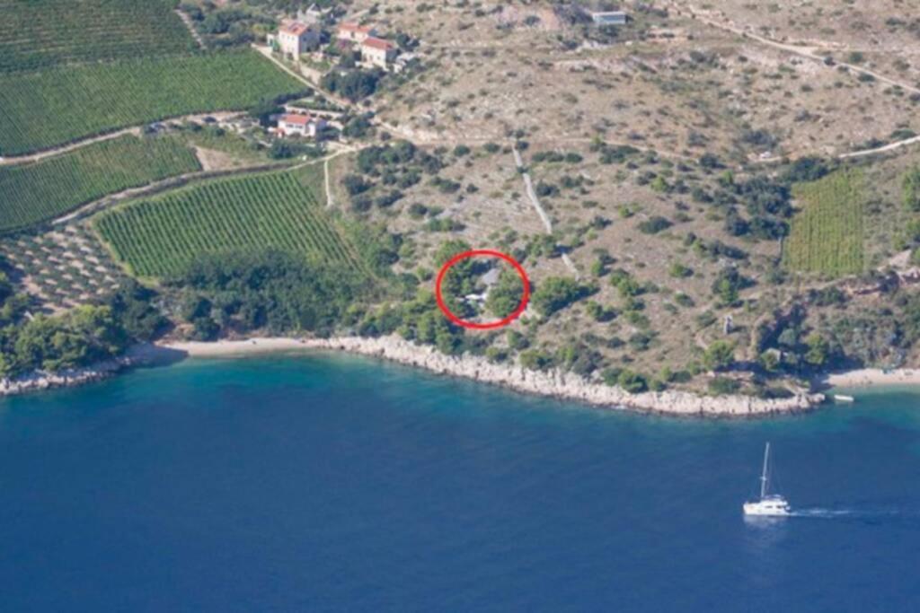 A Small Stone House By The Sea, In A Wineyard Nerežišće Exterior foto